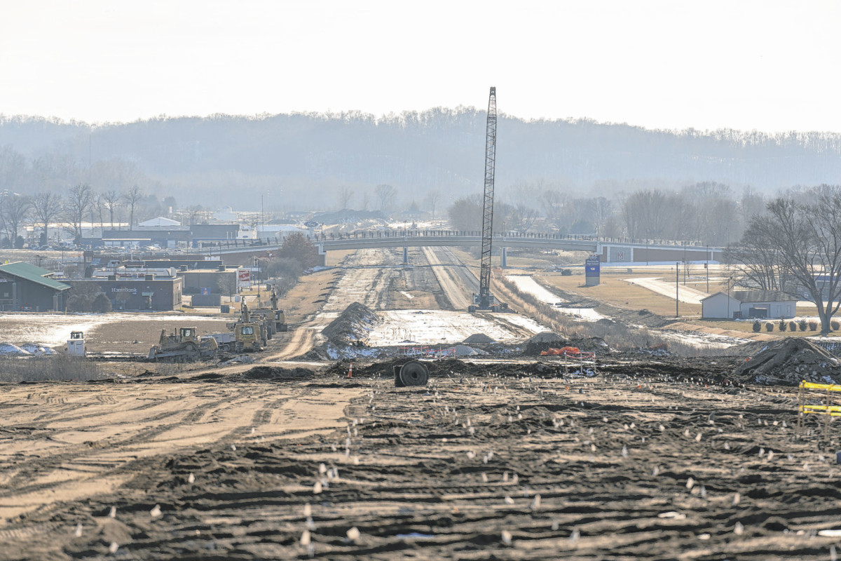 Interstate 69 construction continues Wednesday through Martinsville. Photos by Scott Roberson | Daily Journal