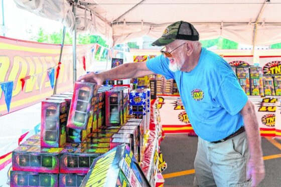 National fireworks shortage on display locally