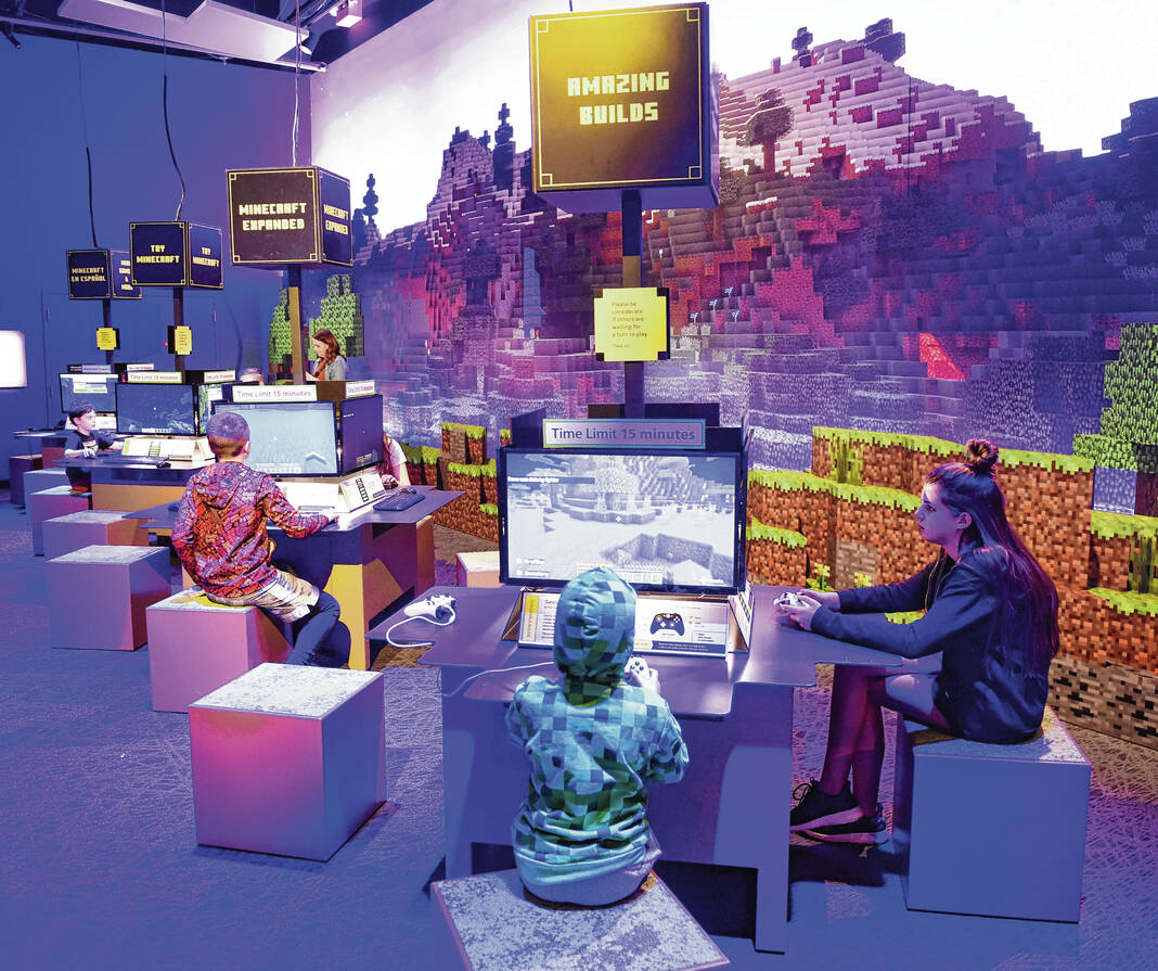 Rustiek geschenk Heerlijk Building excitement: New exhibit takes people into world of Minecraft -  Daily Journal