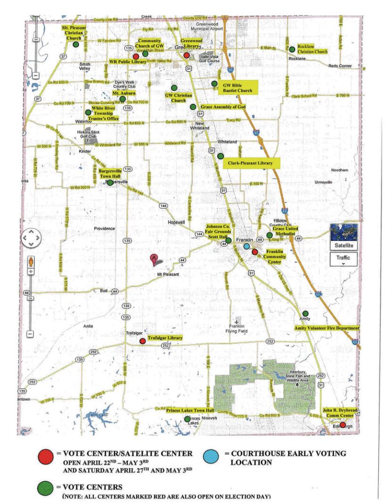 Johnson County Election Board Approves Updated Vote Center Plan For May   132701202 Web1 20240214dj Vote Center Map 791x1024 